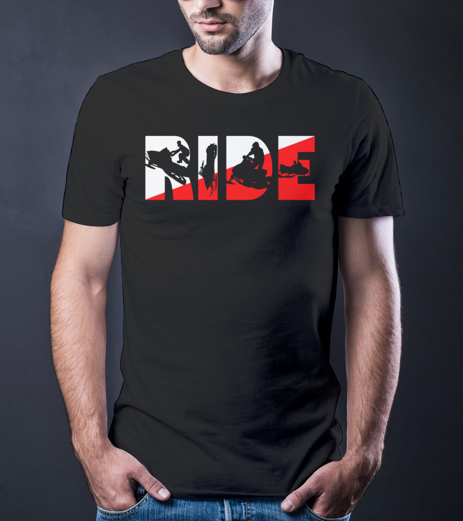 Ride Snowmobile Motor Sled Adventure T-Shirt