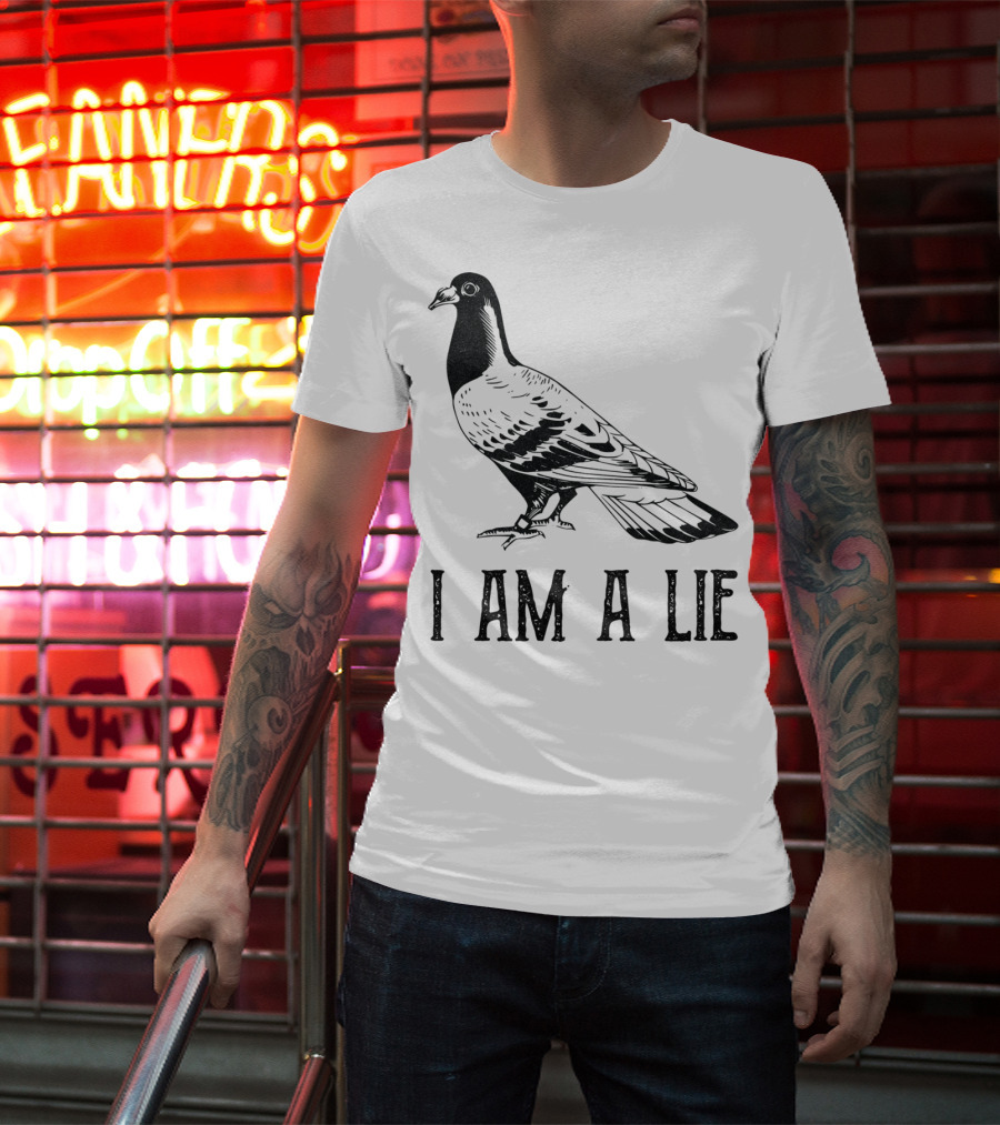 Vintage Bird I Am A Lie Aren't Real Spies T-Shirt