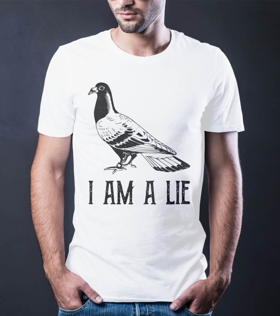 Vintage Bird I Am A Lie Aren't Real Spies T-Shirt
