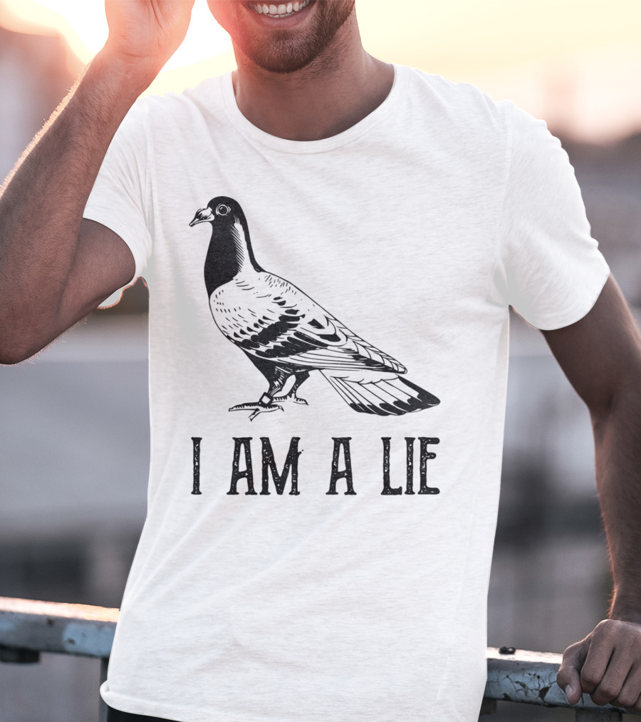 Vintage Bird I Am A Lie Aren't Real Spies T-Shirt