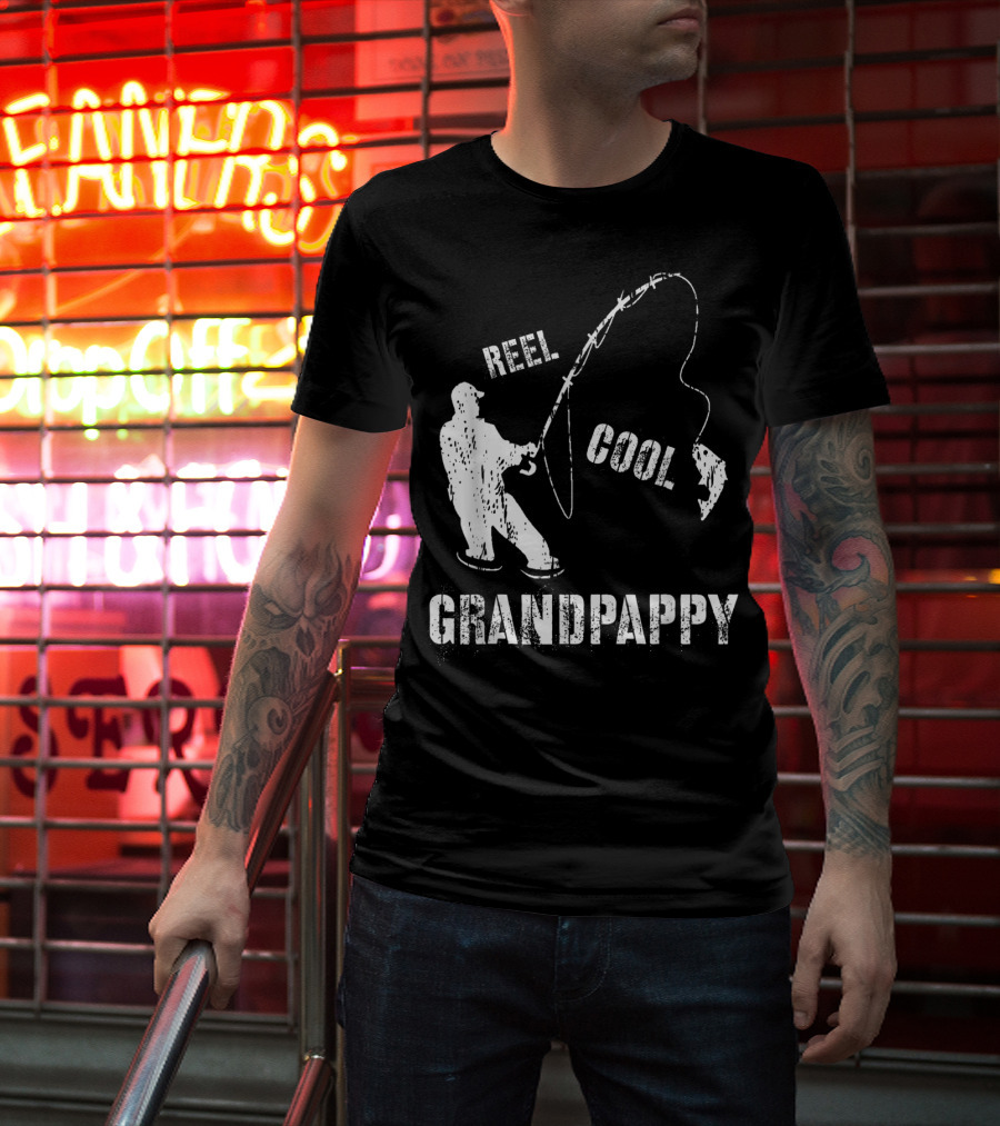 Reel Cool Grandpappy Fishing Fisherman Vintage T-Shirt