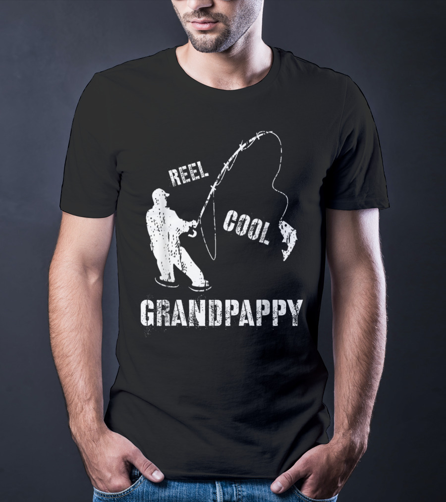Reel Cool Grandpappy Fishing Fisherman Vintage T-Shirt