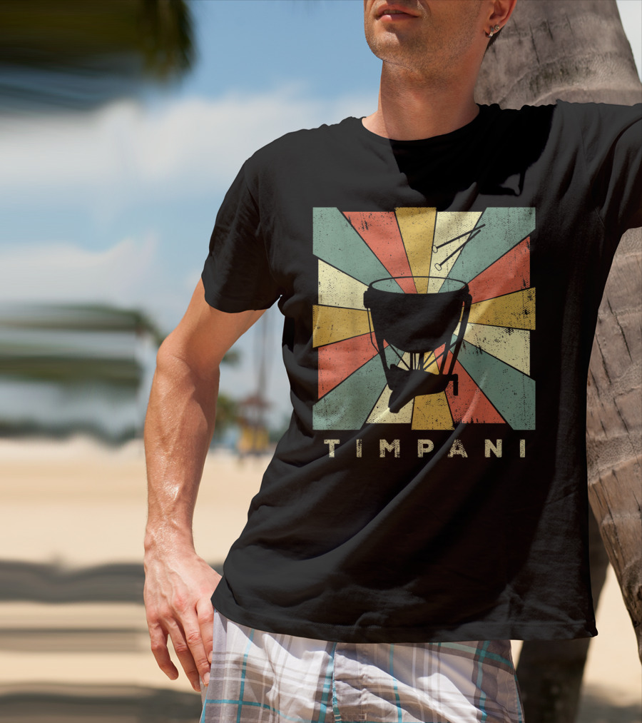Timpani Vintage Percussion Music T-Shirt