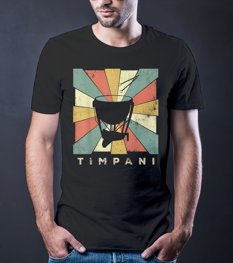 Timpani Vintage Percussion Music T-Shirt