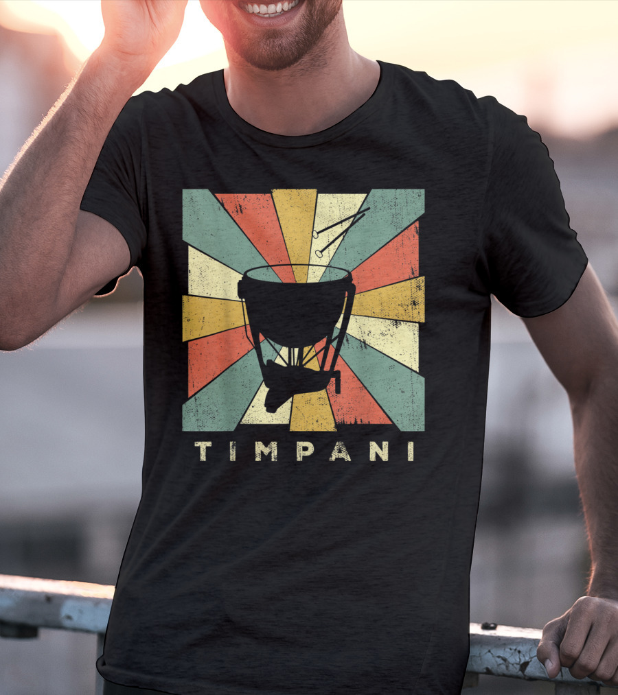 Timpani Vintage Percussion Music T-Shirt