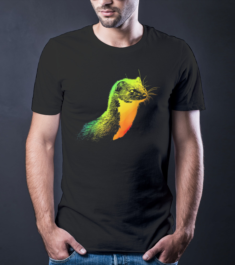 Weasel Vibrant Rainbow Spectrum T-Shirt