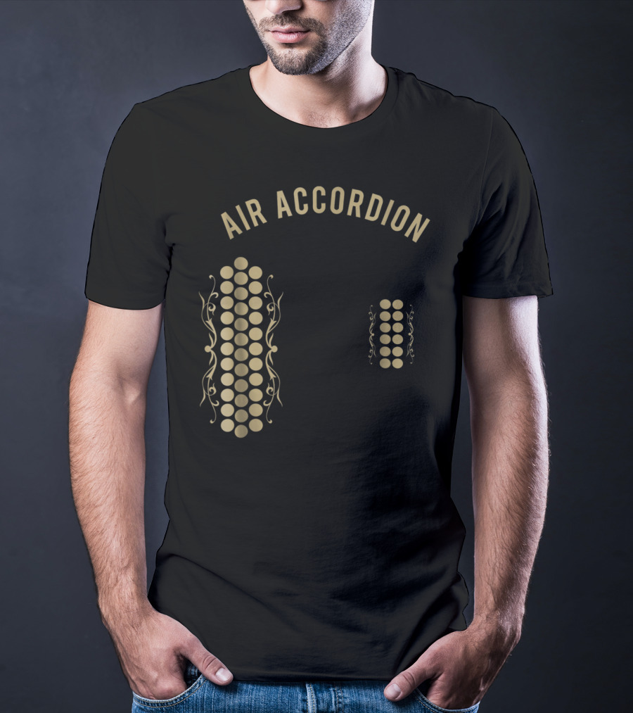 Air Accordion Original Musical Circles T-Shirt