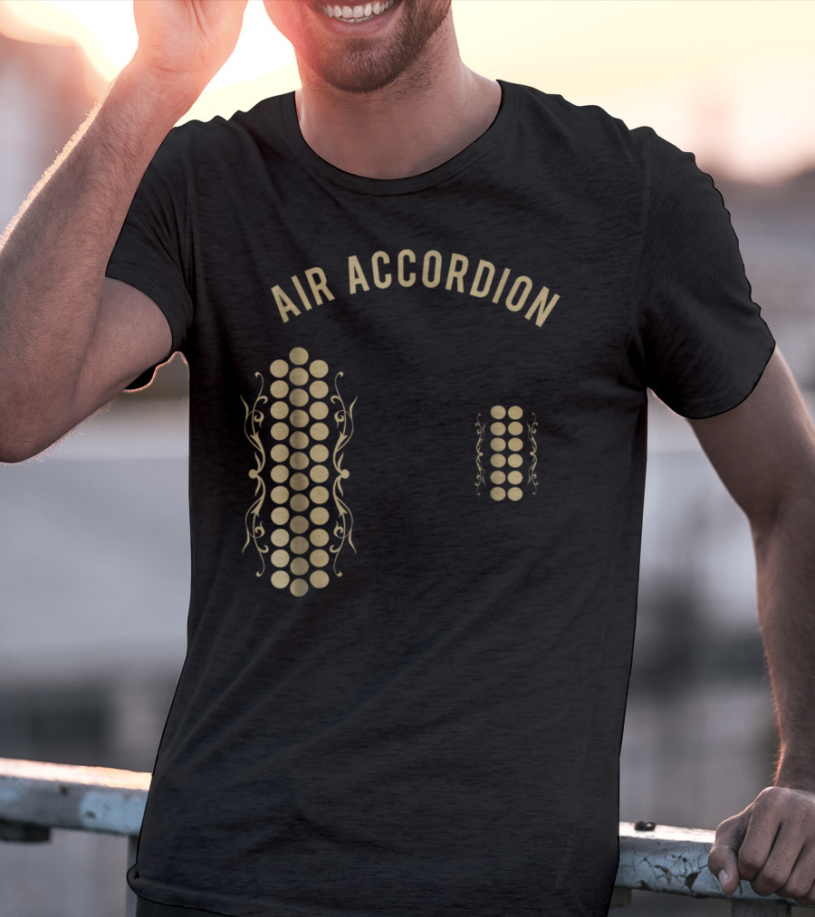 Air Accordion Original Musical Circles T-Shirt