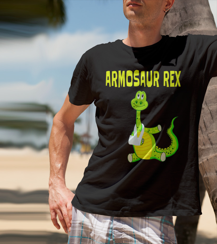 Armosaur Rex Funny Broken Arm Dinosaur T-Shirt