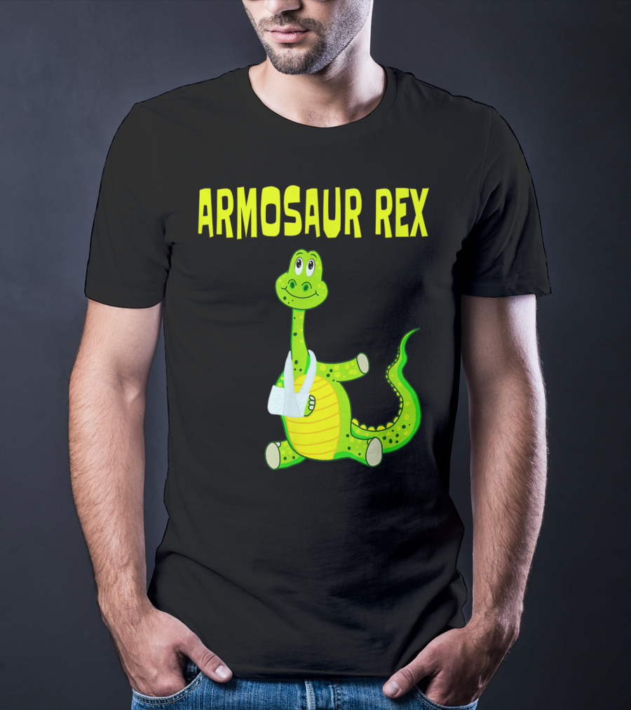 Armosaur Rex Funny Broken Arm Dinosaur T-Shirt