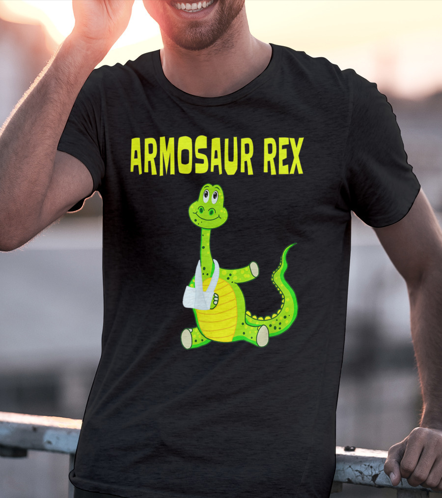 Armosaur Rex Funny Broken Arm Dinosaur T-Shirt