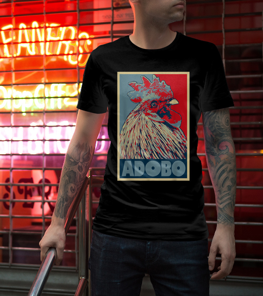HOPE Adobo For FilAm Families And Friends Rooster T-Shirt