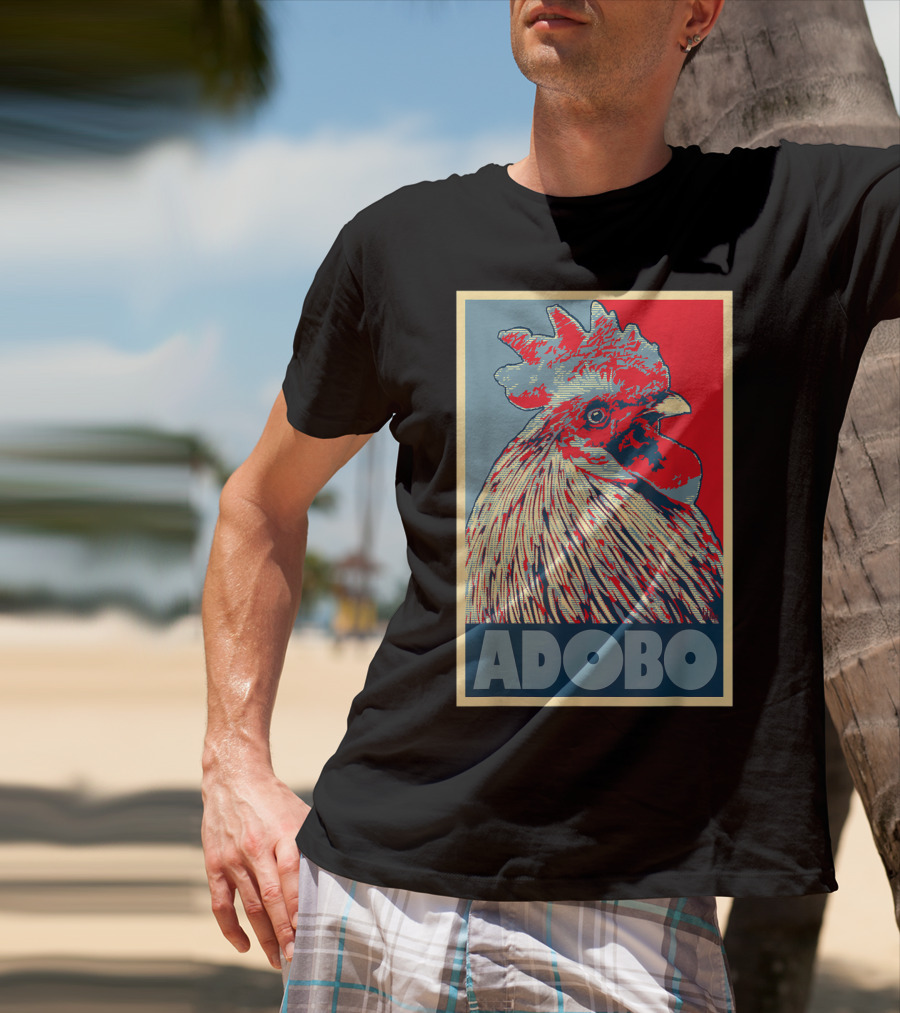 HOPE Adobo For FilAm Families And Friends Rooster T-Shirt