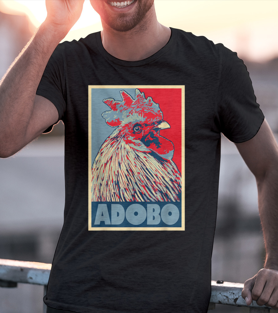 HOPE Adobo For FilAm Families And Friends Rooster T-Shirt