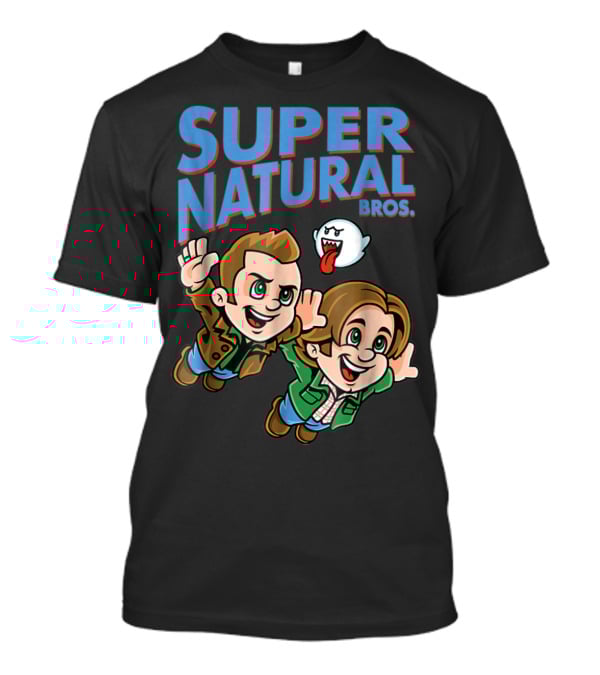 Supernatural Bros Funny Mashup With Ghost Character T-Shirt