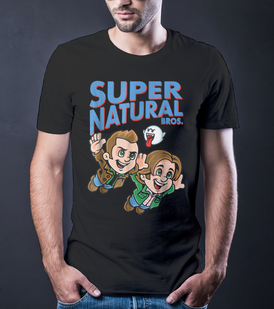 Supernatural Bros Funny Mashup With Ghost Character T-Shirt