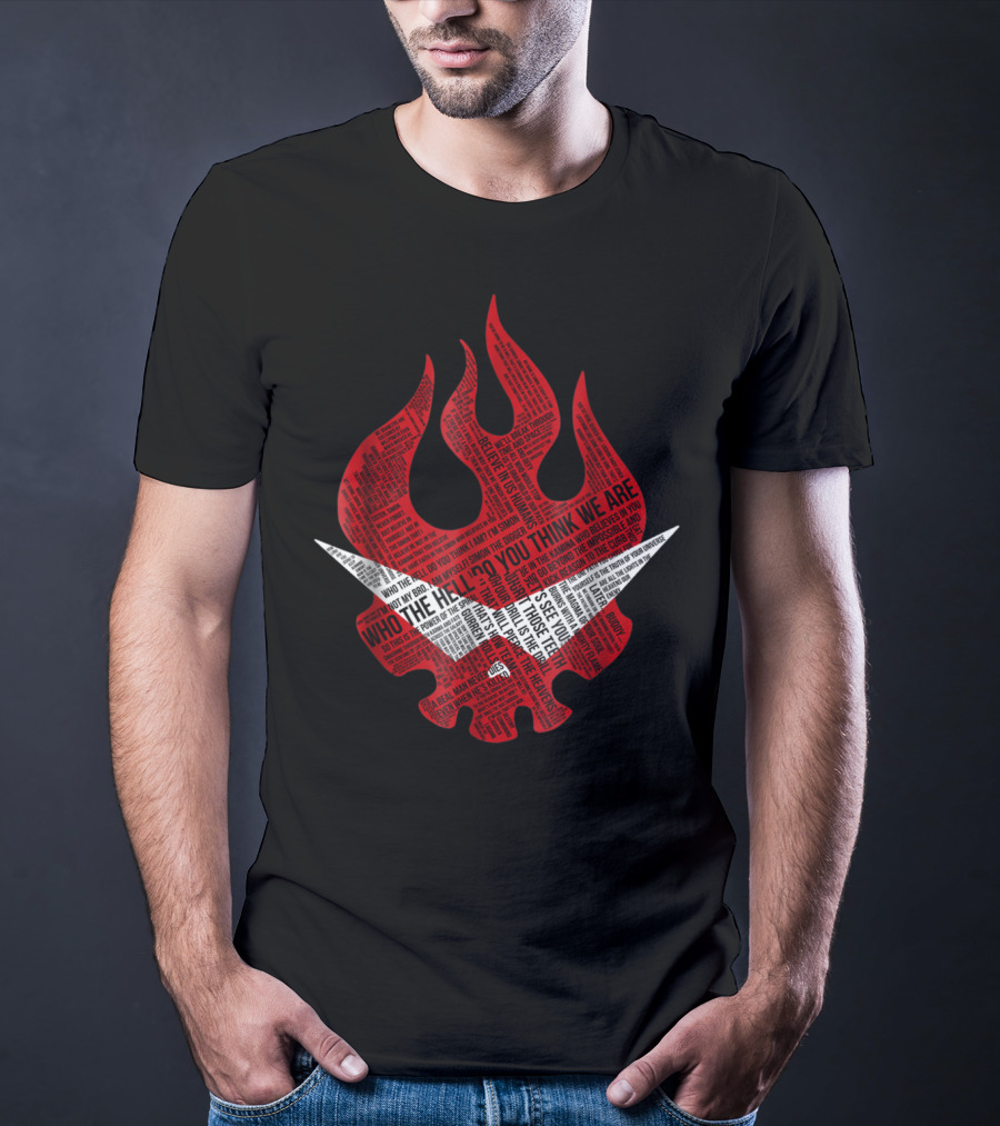 Gurren Lagann Logo Typography Who The Hell Do You Think We Are T-Shirt