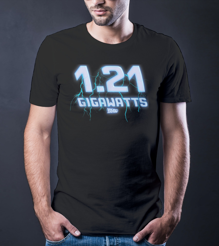 1.21 Gigawatts Back To The Future Lightning T-Shirt