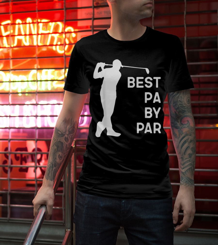 Best Pa By Par Golf Silhouette With Golfer Swing T-Shirt