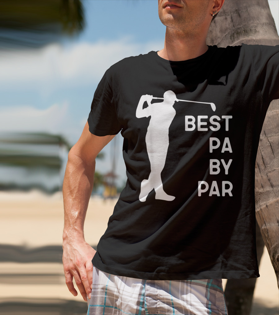 Best Pa By Par Golf Silhouette With Golfer Swing T-Shirt