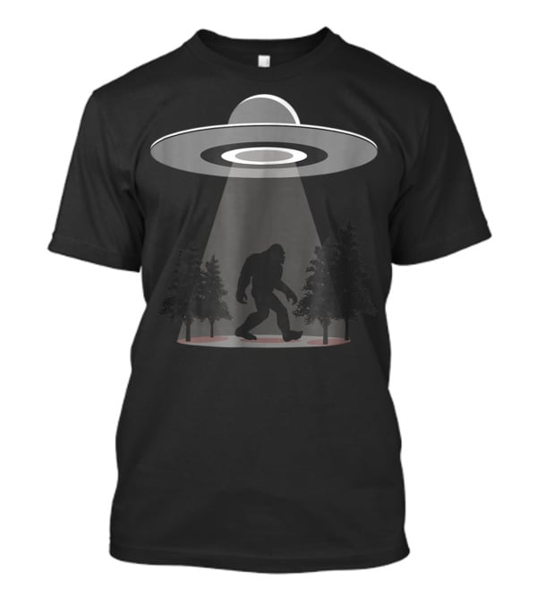 Bigfoot UFO Encounter In The Forest T-Shirt