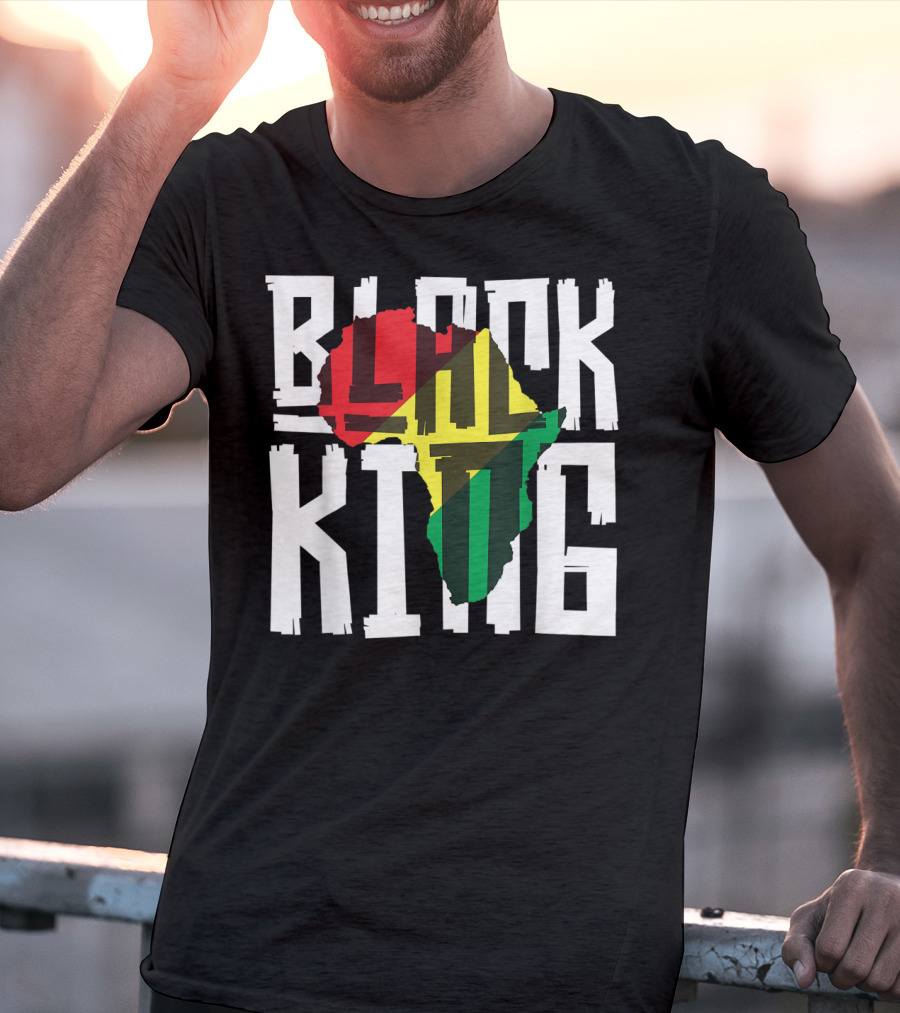 Black King Africa Tribal Men History Month T-Shirt