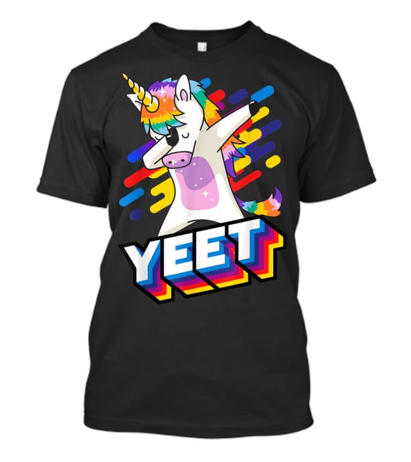 Yeet Rainbow Unicorn Dabbing T-Shirt