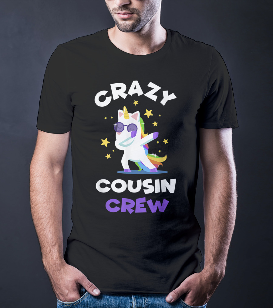 Crazy Cousin Crew Unicorn Dabbing Reunion T-Shirt