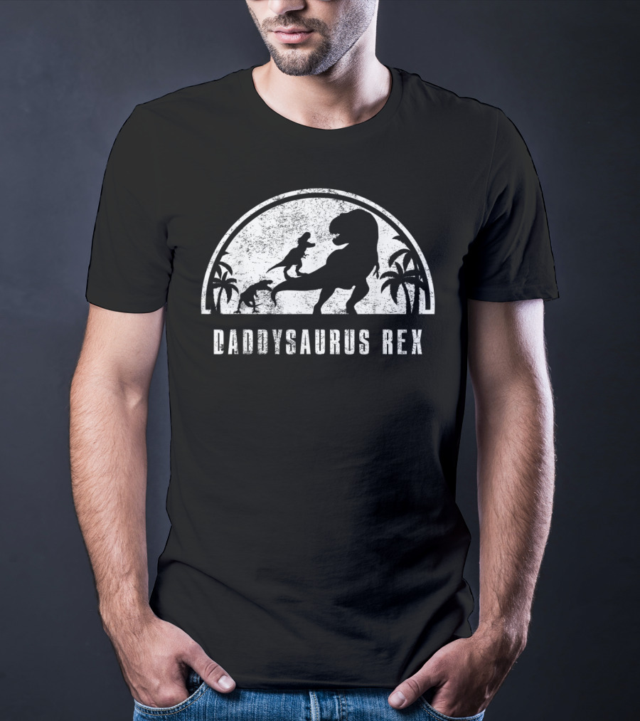 Daddysaurus Rex Dinosaur Family T-Shirt