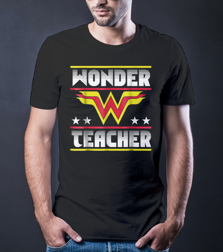 Wonder Teacher Stars W T-Shirt