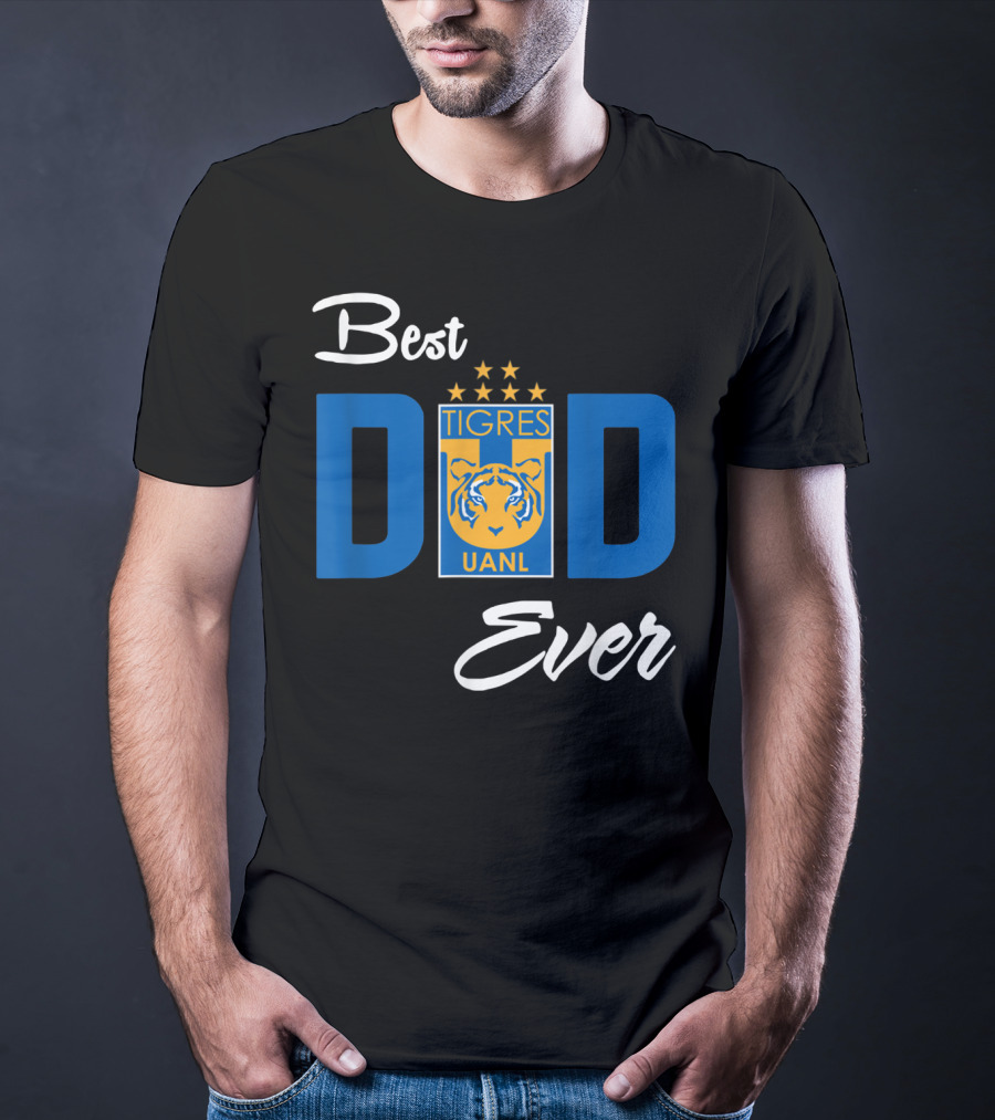 Best Dad Ever FC Tigres UANL Logo Mexico T-Shirt
