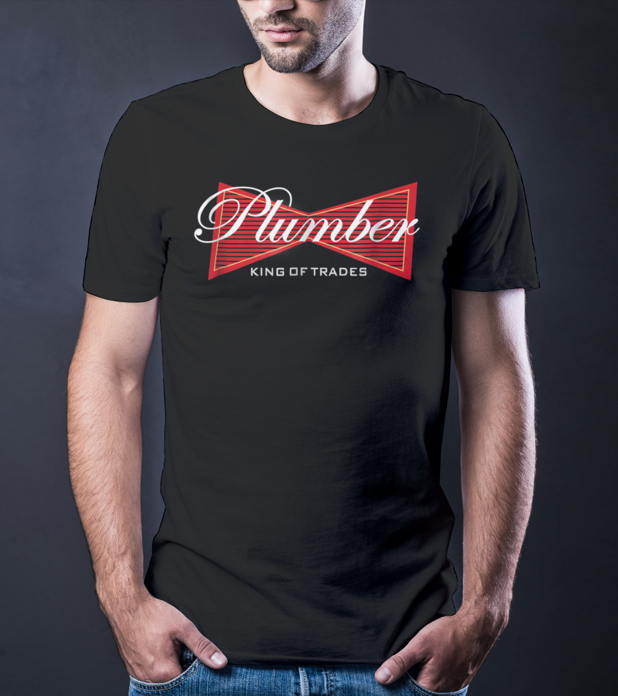 Plumber King Of Trades Red Bowtie T-Shirt