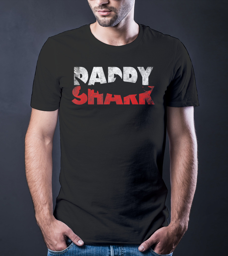 Daddy Shark From Wife Son Daughter Father's Day Family Matching T-Shirt