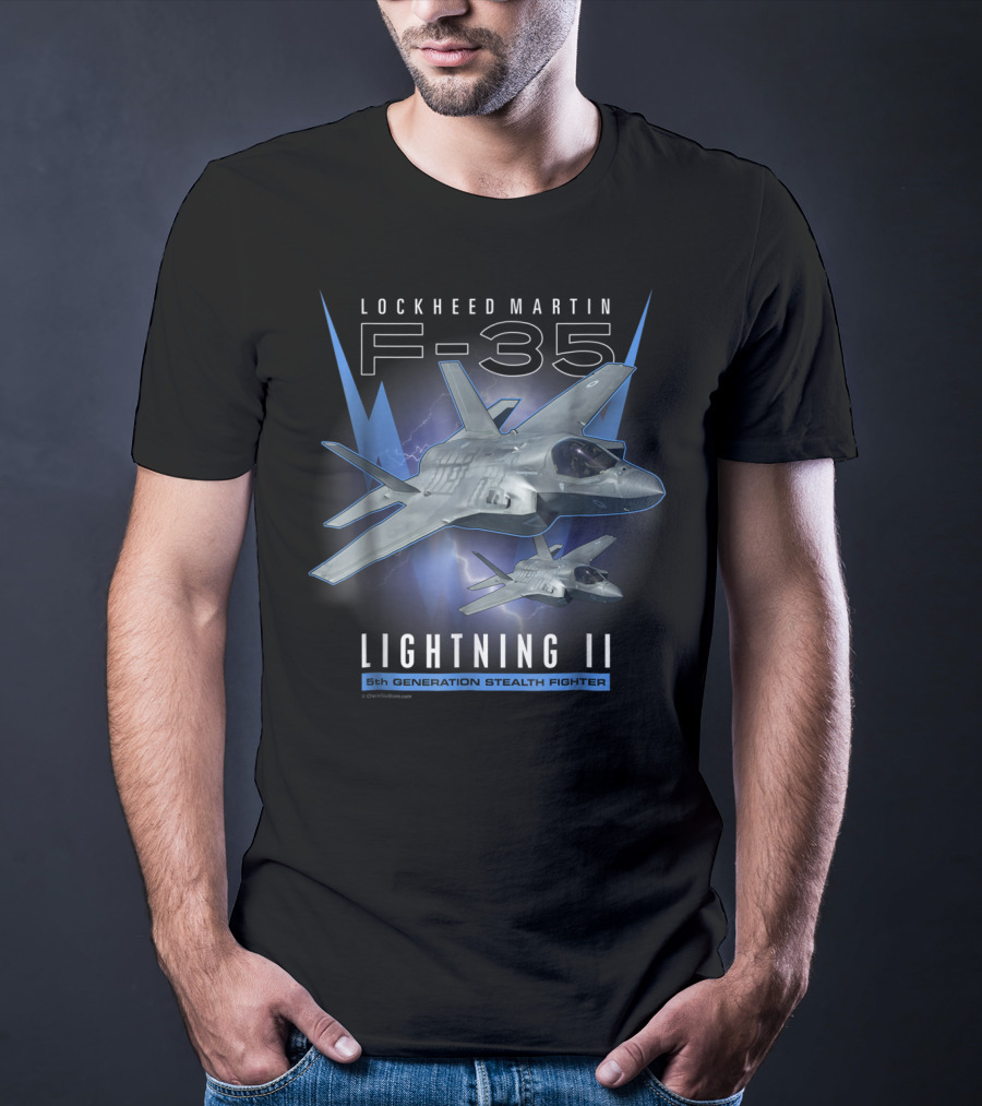 Lockheed Martin F-35 Lightning II 5th Generation Stealth Fighter T-Shirt