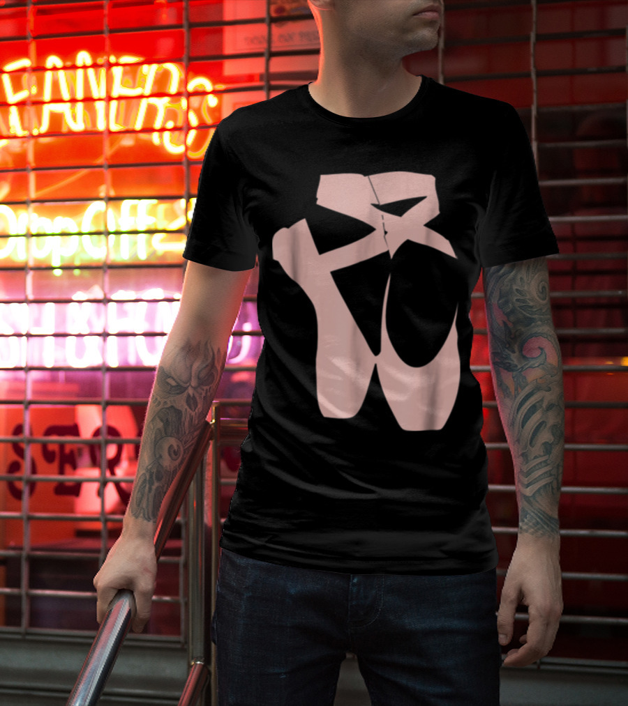 Ballet Dancer Pointe Shoe Ballerina Dancing Barre T-Shirt