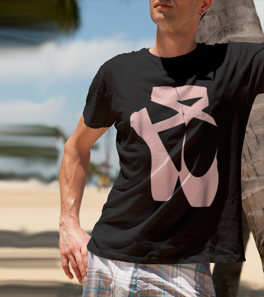 Ballet Dancer Pointe Shoe Ballerina Dancing Barre T-Shirt