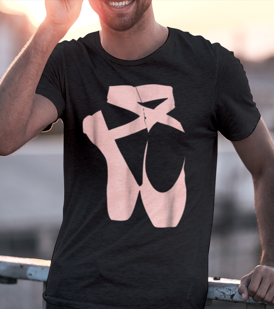 Ballet Dancer Pointe Shoe Ballerina Dancing Barre T-Shirt