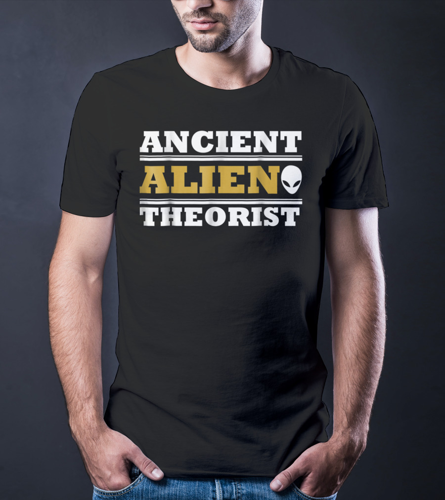 Ancient Alien Theorist Alien Head Space Exploration Day T-Shirt