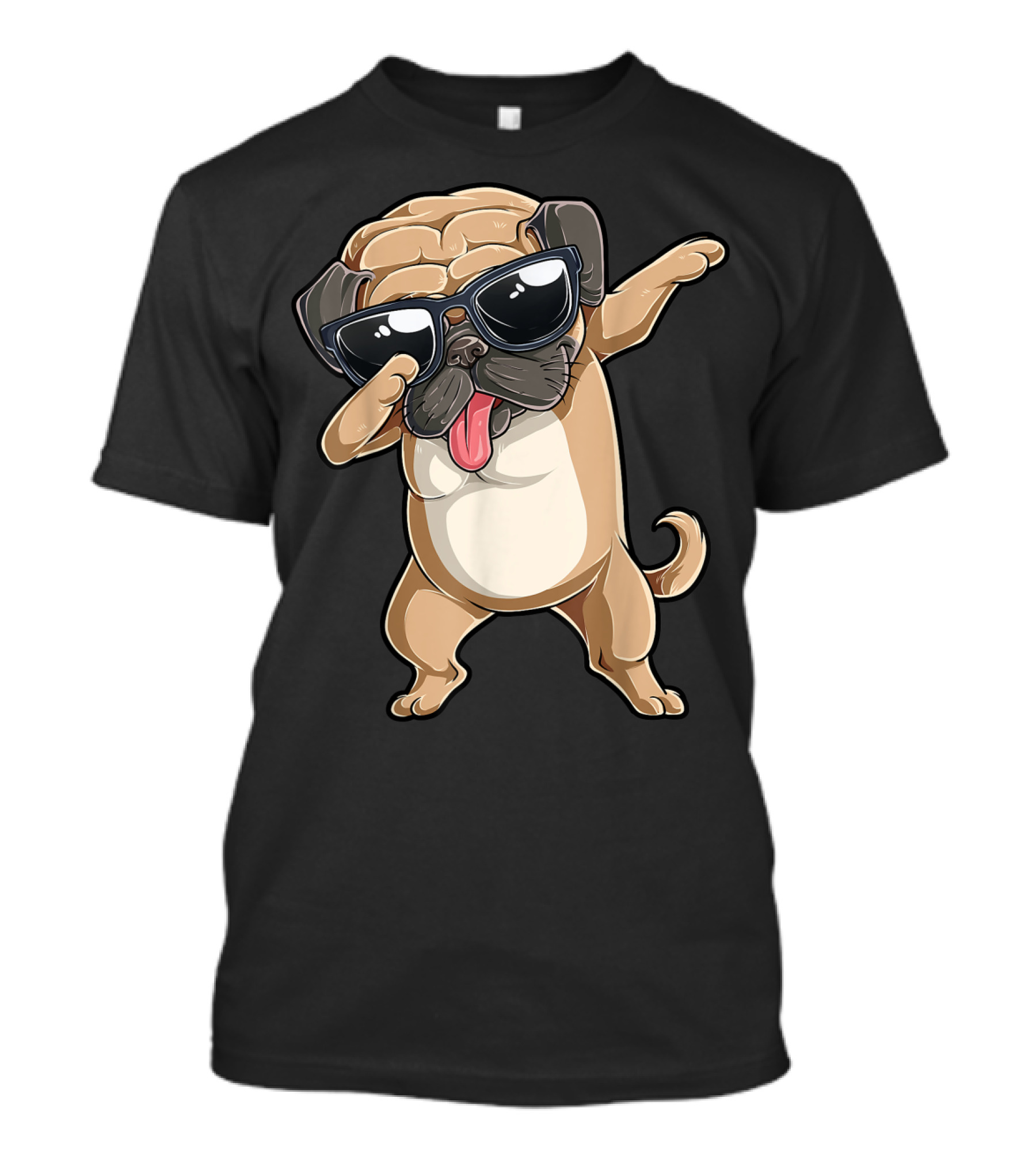 Dabbing Pug Dance Cool Puppy Lovers T-Shirt