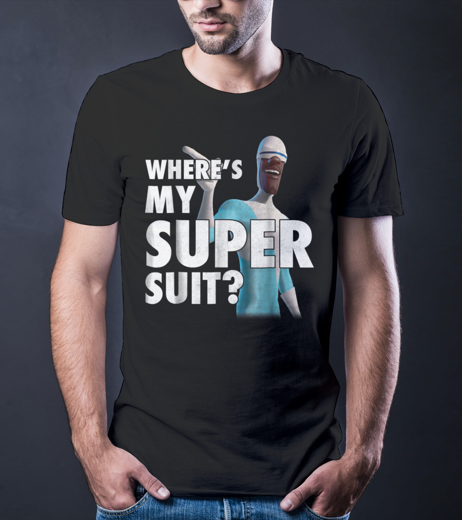Disney Pixar Incredibles Frozone Where's My Super Suit? T-Shirt