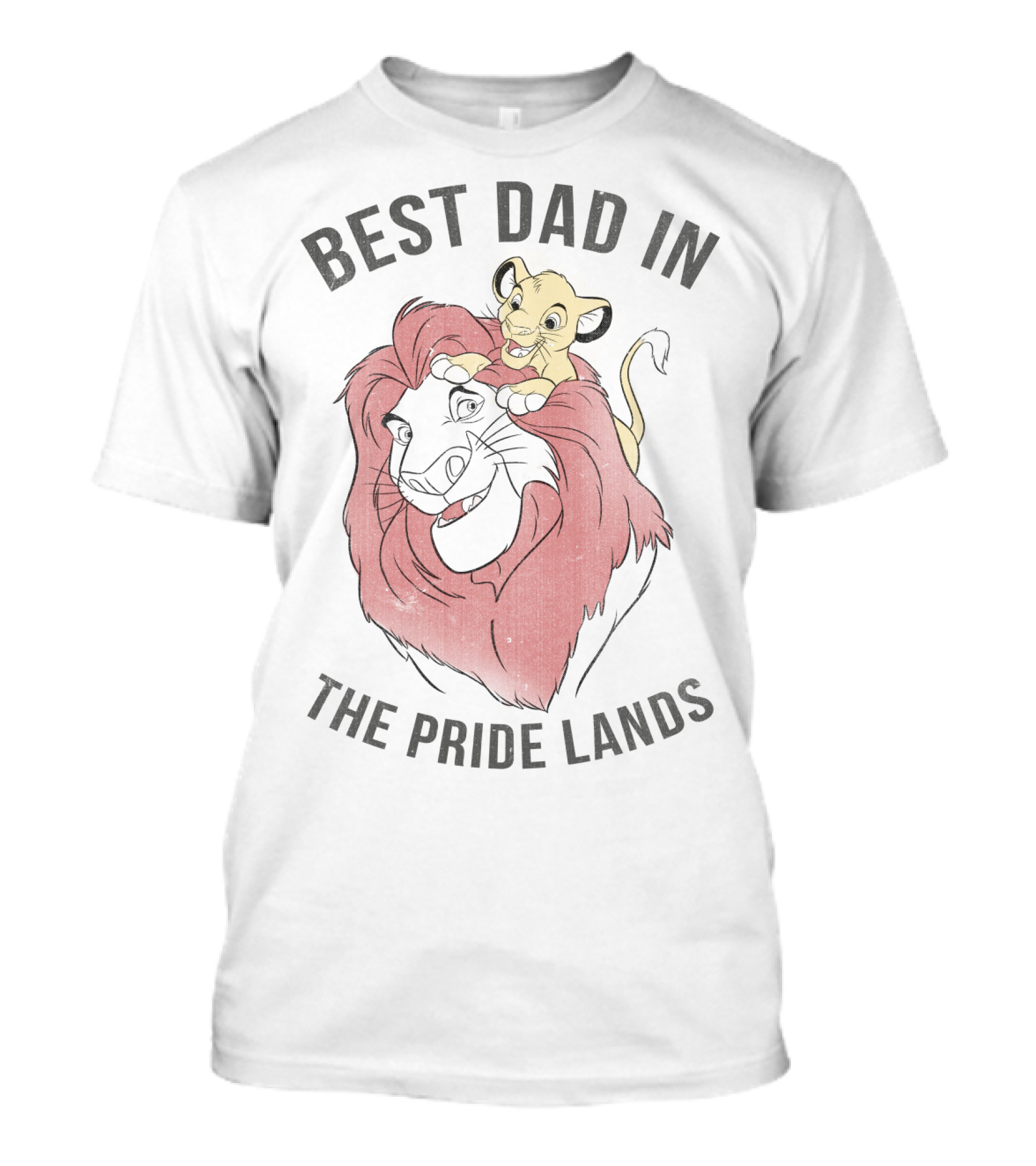 Best Dad In The Pride Lands Disney Lion King Simba Mufasa T-Shirt
