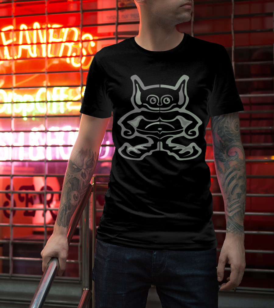 Gray Gremlin Abstract Creature T-Shirt