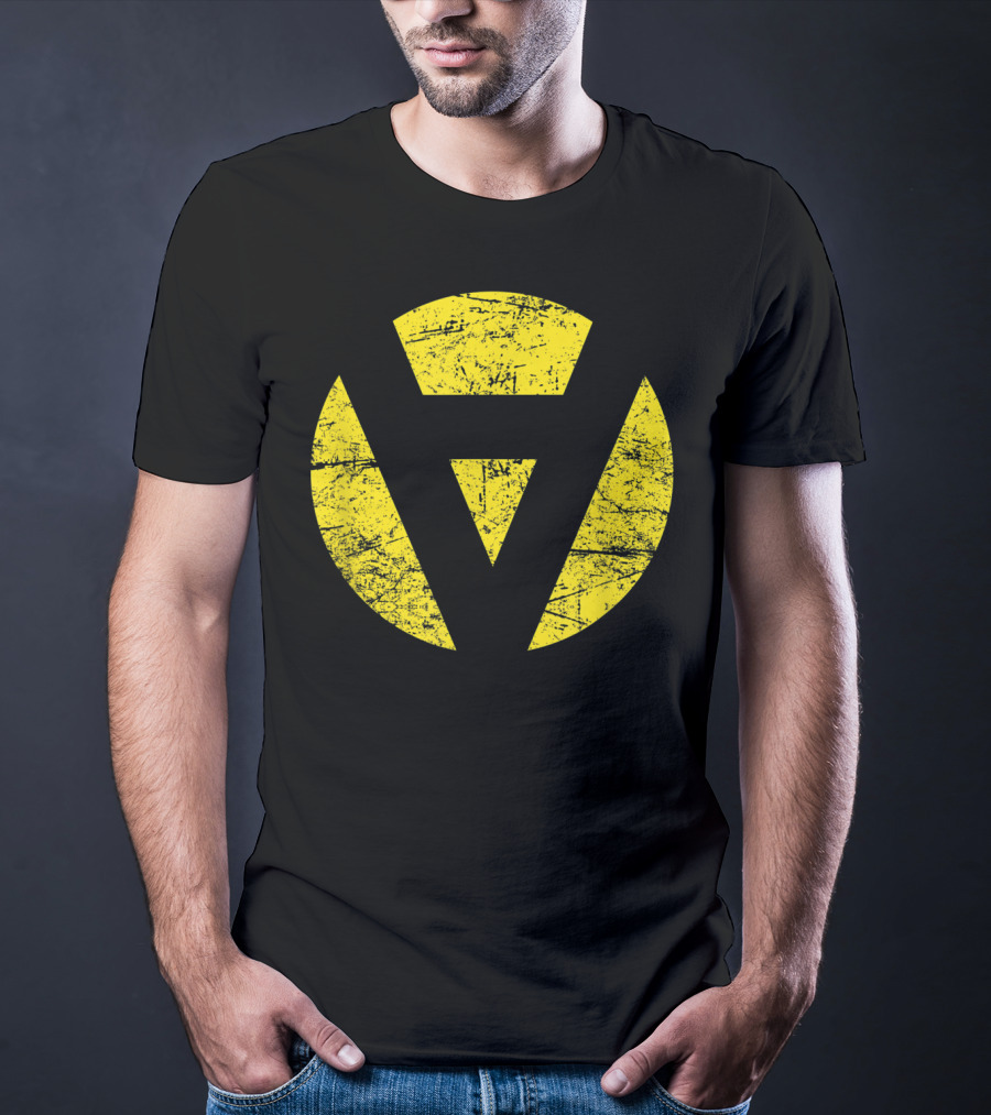 AnCap Libertarian Voluntarism Distressed Yellow T-Shirt