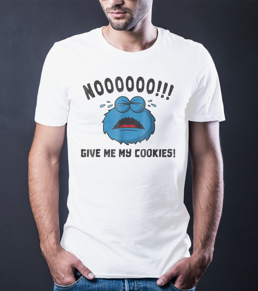 No More Cookies Monster Noooo Give Me My Cookies GDPR T-Shirt