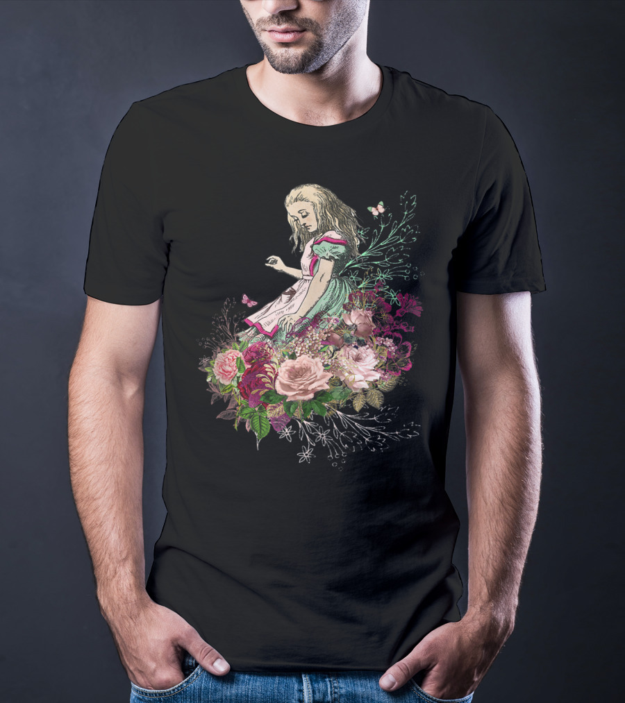 Alice In Wonderland Floral Bouquet T-Shirt