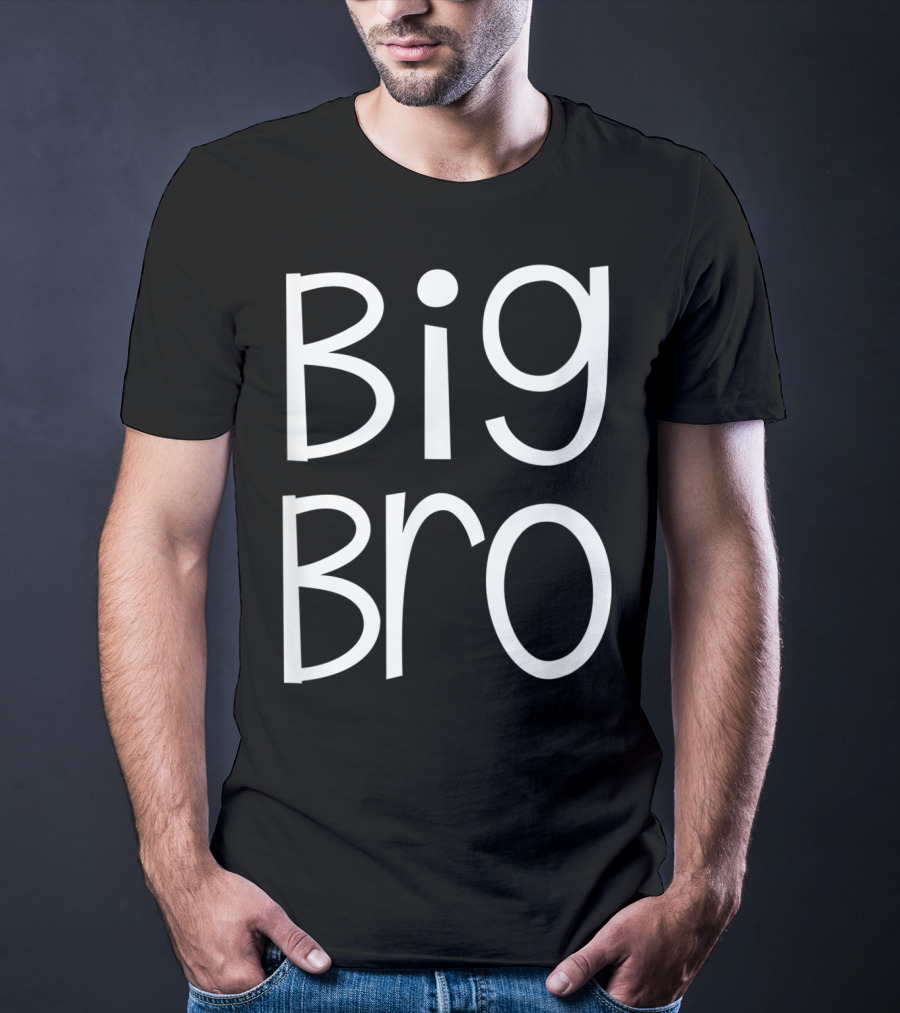 Big Bro Kids Older Brother Boys Siblings Day T-Shirt