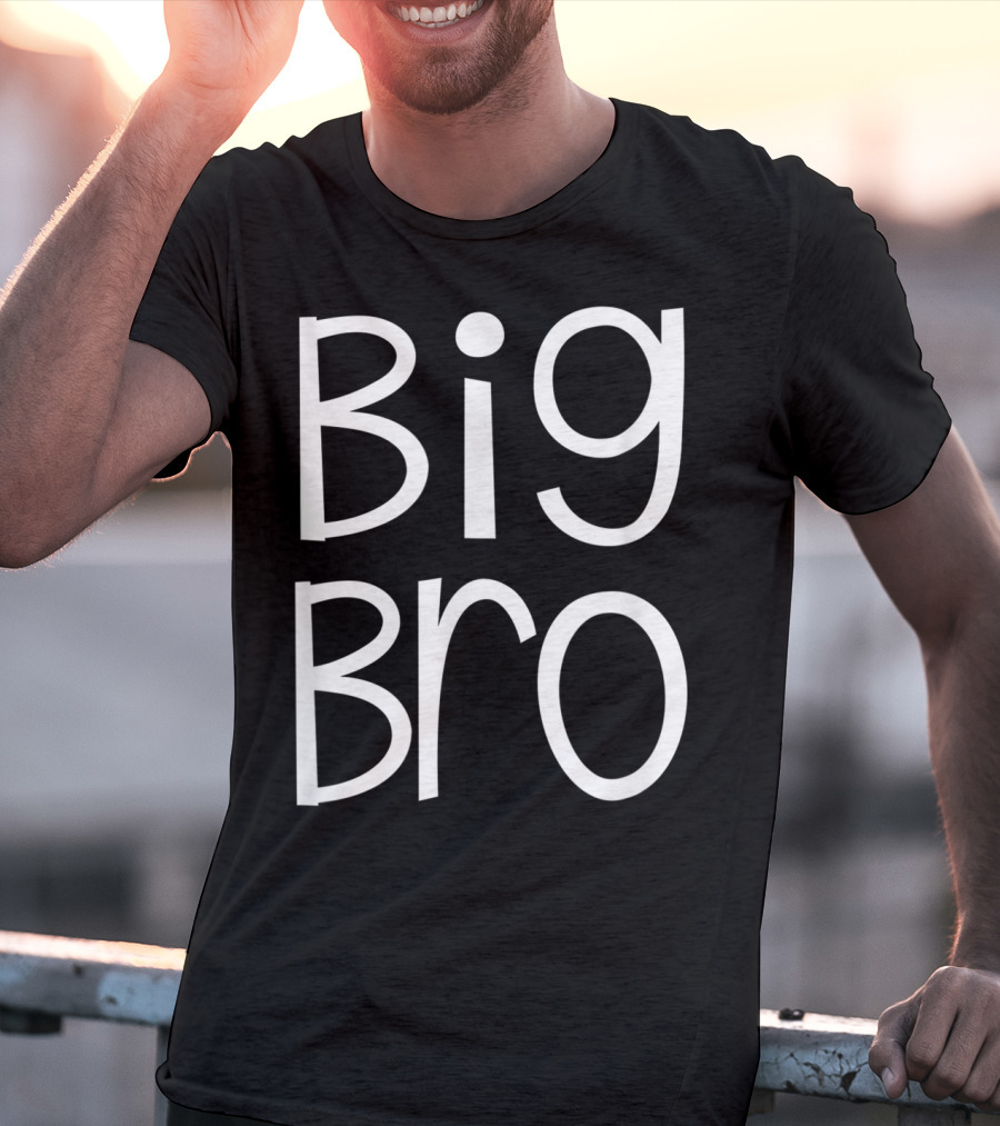 Big Bro Kids Older Brother Boys Siblings Day T-Shirt