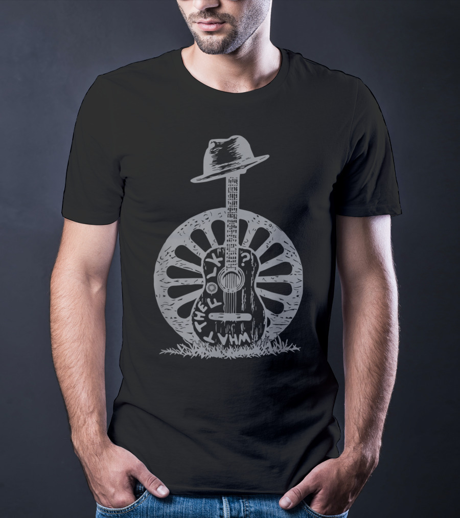 Todd Snider What The Folk Guitar Hat Wheel T-Shirt
