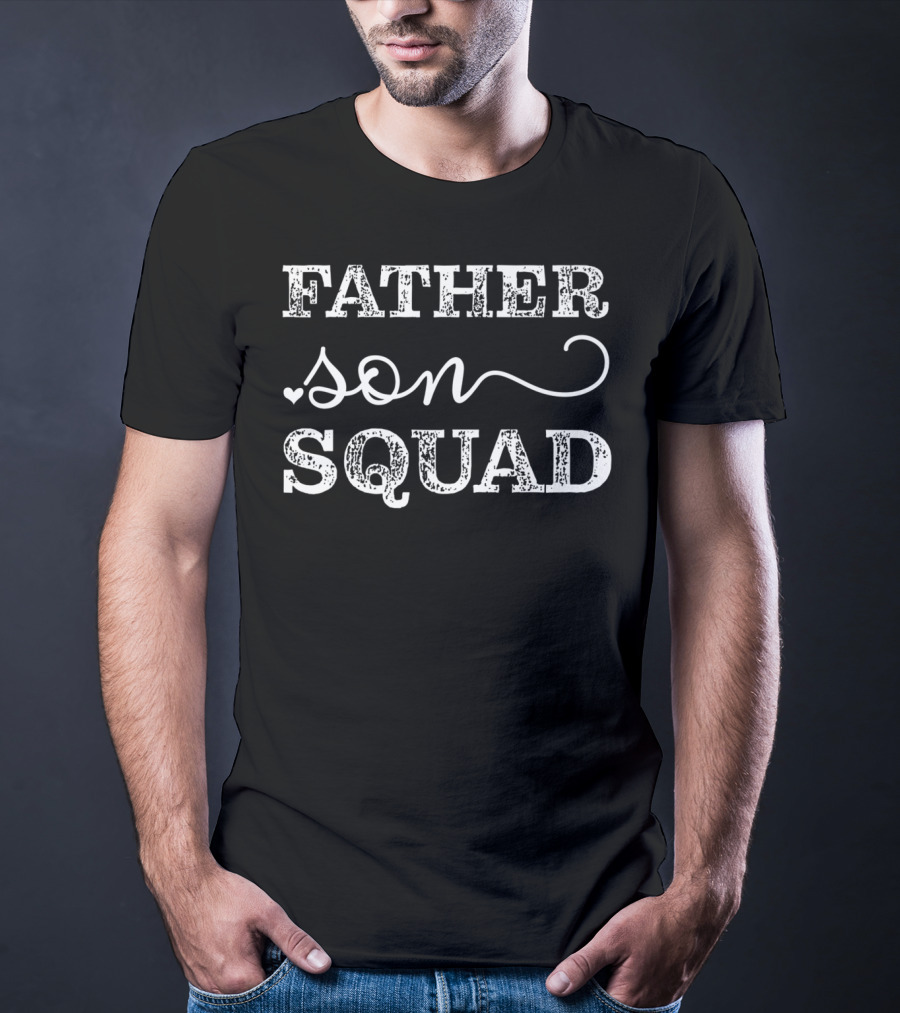 Father Son Squad Matching Group Cute Proud Daddy's Son T-Shirt