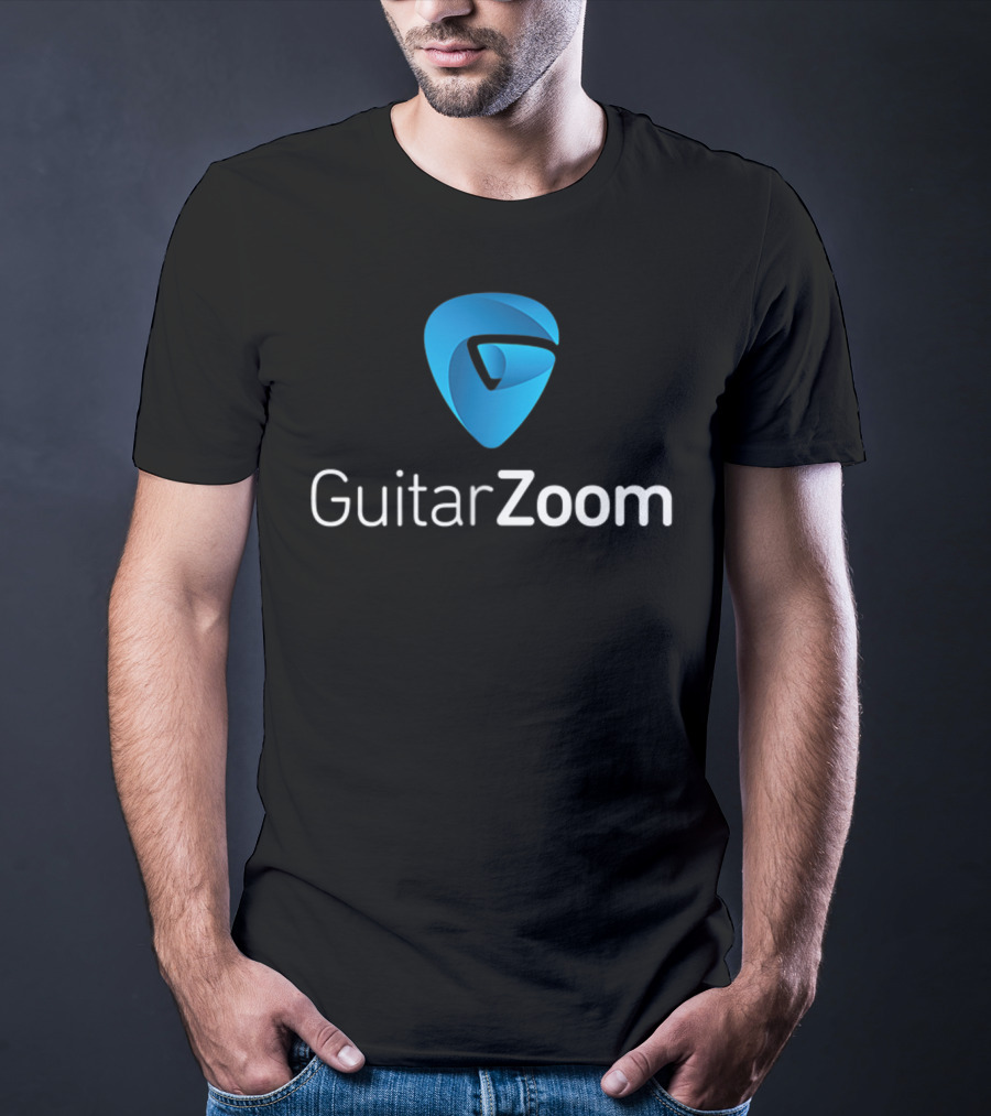GuitarZoom Pick Pocket Guitar Players Emblem T-Shirt